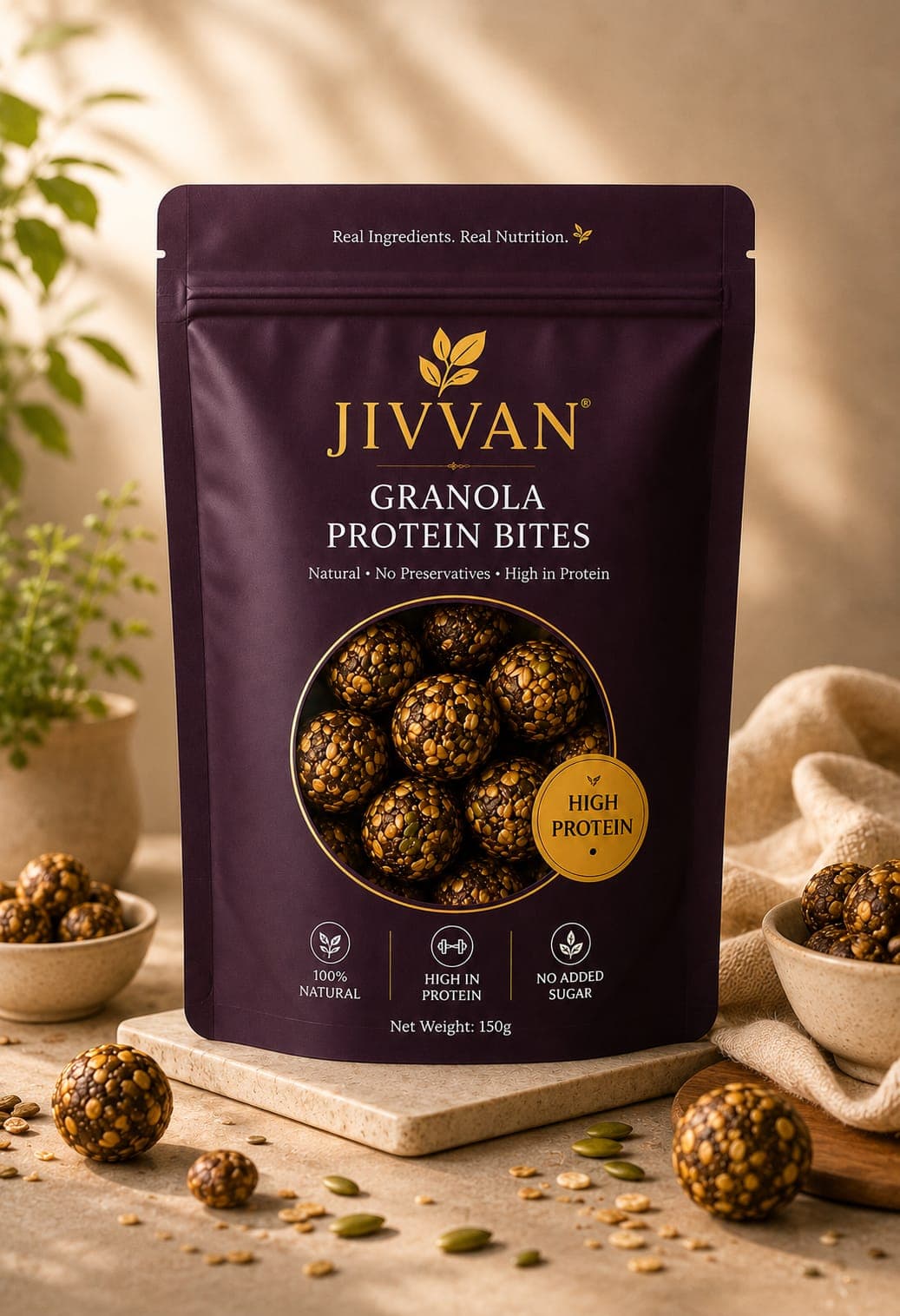 JIVVAN Granola Protein Bites
